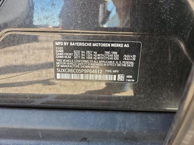 5UXCR6C05P9P64612 - 2023 BMW X5 XDRIVE40I BLACK photo 14