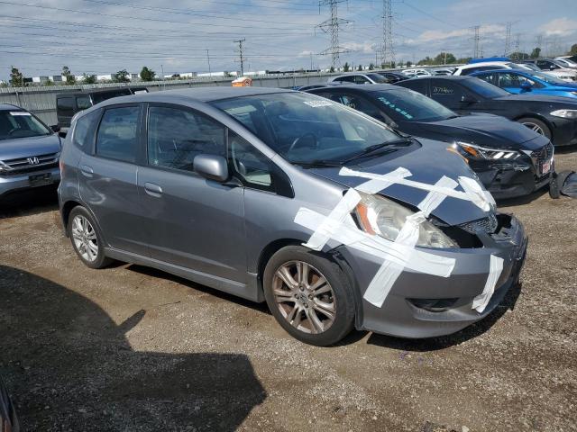 JHMGE8H46AC028664 - 2010 HONDA FIT SPORT GRAY photo 4