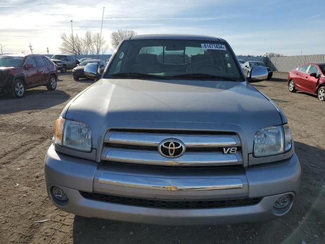 5TBBT44184S440585 - 2004 TOYOTA TUNDRA ACCESS CAB SR5 GRAY photo 5