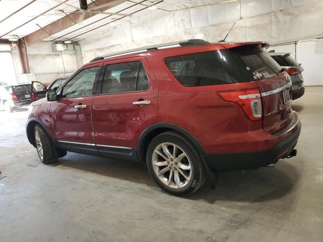 1FM5K8F8XDGB19386 - 2013 FORD EXPLORER LIMITED 勃艮第红 照片 2