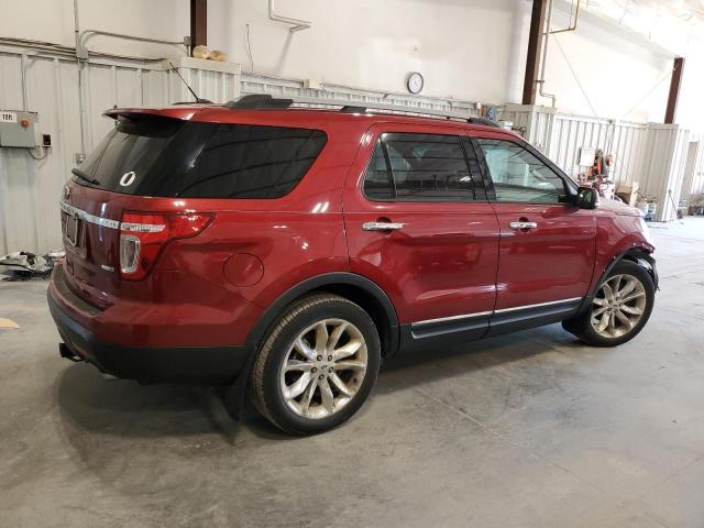 1FM5K8F8XDGB19386 - 2013 FORD EXPLORER LIMITED 勃艮第红 照片 3