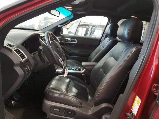 1FM5K8F8XDGB19386 - 2013 FORD EXPLORER LIMITED 勃艮第红 照片 7