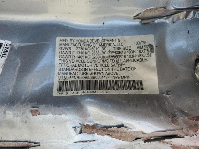 5FNRL6H65SB056448 - 2025 HONDA ODYSSEY EXL Gümüş foto 13