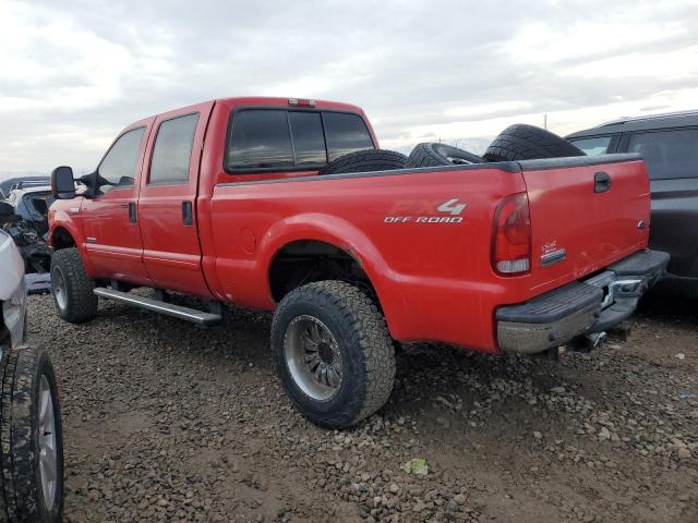 1FTWW31P05EA55886 - 2005 FORD F350 SRW SUPER DUTY RED photo 2