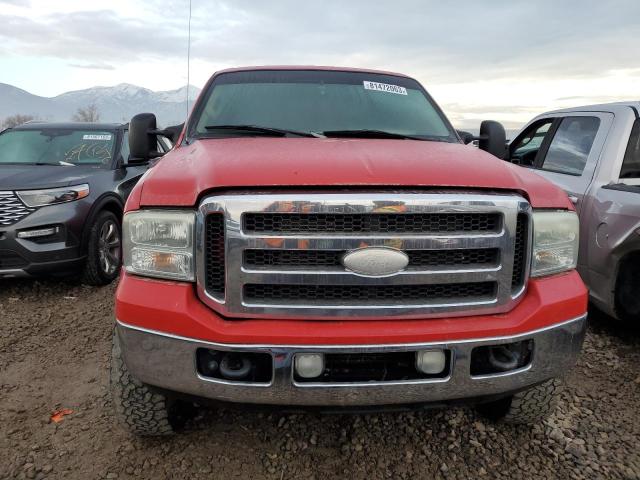 1FTWW31P05EA55886 - 2005 FORD F350 SRW SUPER DUTY RED photo 5