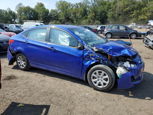 KMHCT4AE0CU113946 - 2012 HYUNDAI ACCENT GLS 蓝色 照片 4
