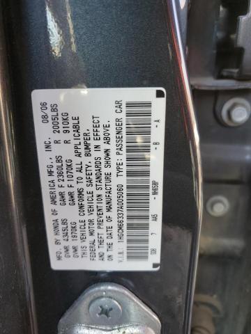 1HGCM66337A005060 - 2007 HONDA ACCORD LX GRAY photo 13