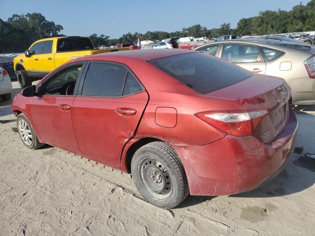 5YFBURHE4GP566891 - 2016 TOYOTA COROLLA L RED photo 2