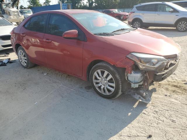 5YFBURHE4GP566891 - 2016 TOYOTA COROLLA L RED photo 4