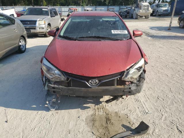 5YFBURHE4GP566891 - 2016 TOYOTA COROLLA L RED photo 5