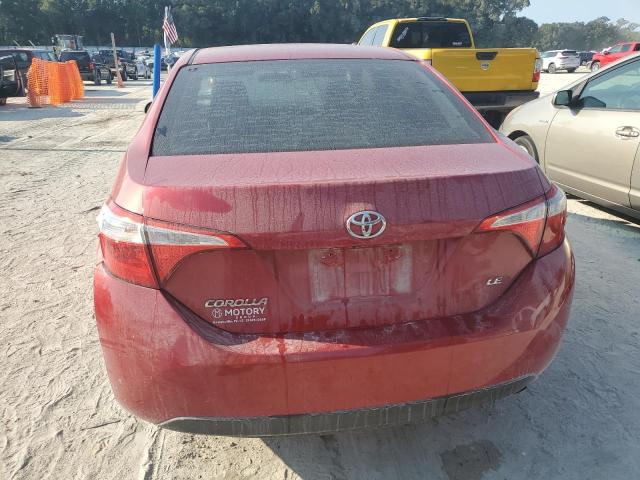 5YFBURHE4GP566891 - 2016 TOYOTA COROLLA L RED photo 6
