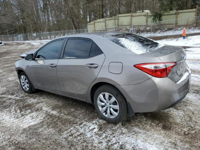 2T1BURHE4EC047627 - 2014 TOYOTA COROLLA L GRAY photo 2