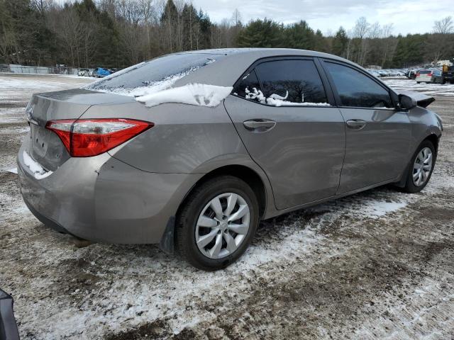 2T1BURHE4EC047627 - 2014 TOYOTA COROLLA L GRAY photo 3