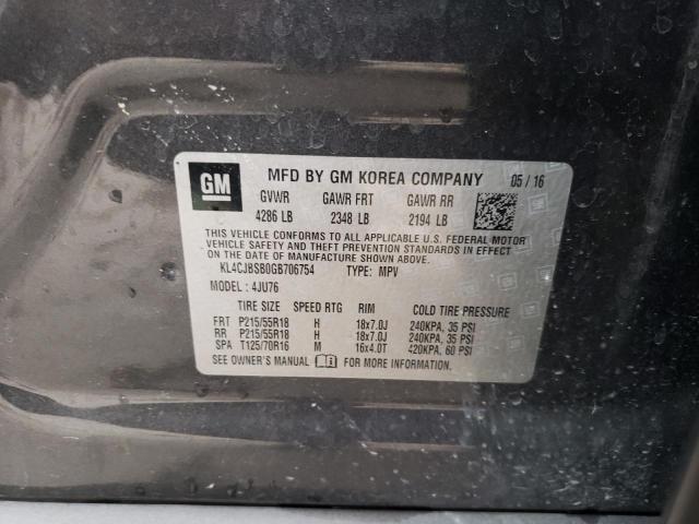 KL4CJBSB0GB706754 - 2016 BUICK ENCORE CONVENIENCE 灰色 照片 13