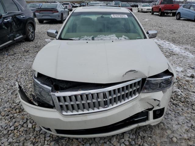 3LNHM26T18R637085 - 2008 LINCOLN MKZ WHITE photo 5