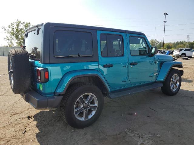 1C4HJXEG8KW684424 - 2019 JEEP WRANGLER UNLIMITED SAHARA 蓝色 照片 3