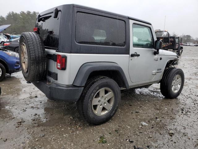 1J4AA2D19BL596107 - 2011 JEEP WRANGLER SPORT SILVER photo 3