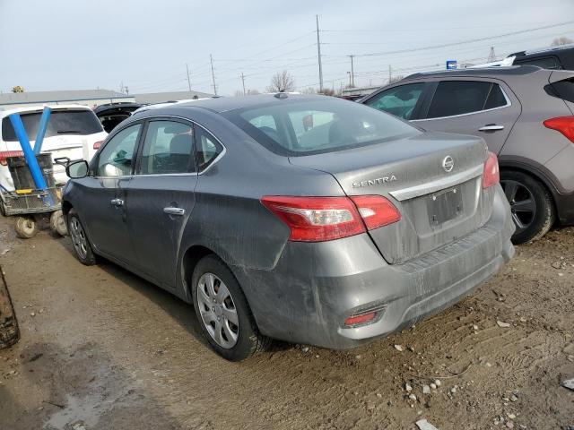 3N1AB7APXHL644268 - 2017 NISSAN SENTRA S GRAY photo 2