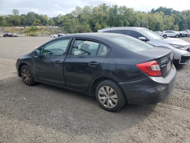 2HGFB2F53CH594734 - 2012 HONDA CIVIC LX BLACK photo 2
