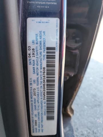 3VWRK69M53M167608 - 2003 VOLKSWAGEN JETTA GL BLUE photo 12