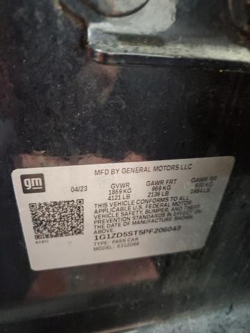 1G1ZD5ST5PF206043 - 2023 CHEVROLET MALIBU LT 石墨色 照片 13