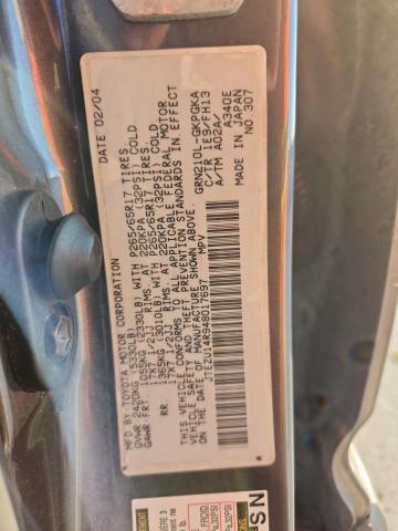 JTEZU14R948017697 - 2004 TOYOTA 4RUNNER SR5 灰色 照片 13