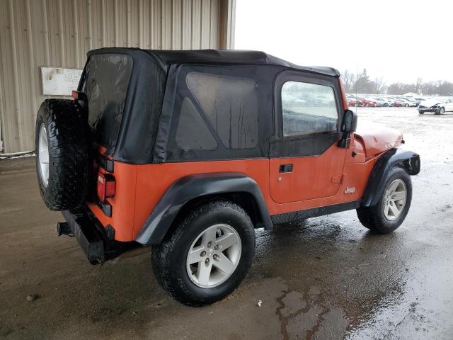 1J4FA69S85P330797 - 2005 JEEP WRANGLER / RUBICON ORANGE photo 3