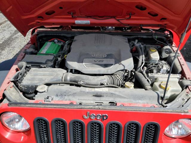 1C4AJWAG7FL634610 - 2015 JEEP WRANGLER SPORT წითელი ფოტო 12