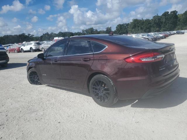 3FA6P0LU8KR165128 - 2019 FORD FUSION SE Burdeos foto 2