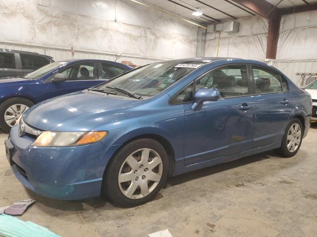 1HGFA16576L071625 - 2006 HONDA CIVIC LX BLUE photo 1