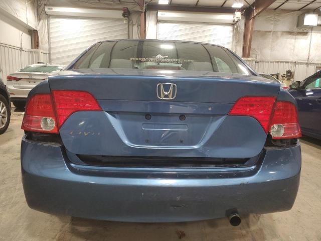 1HGFA16576L071625 - 2006 HONDA CIVIC LX BLUE photo 6