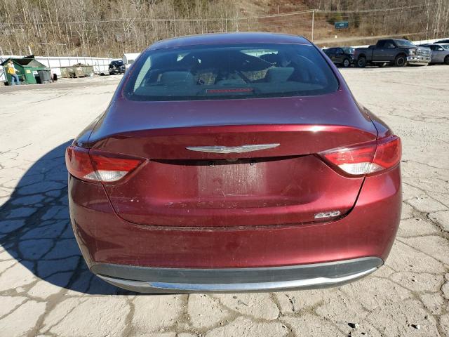 1C3CCCAB7GN102368 - 2016 CHRYSLER 200 LIMITED BURGUNDY photo 6