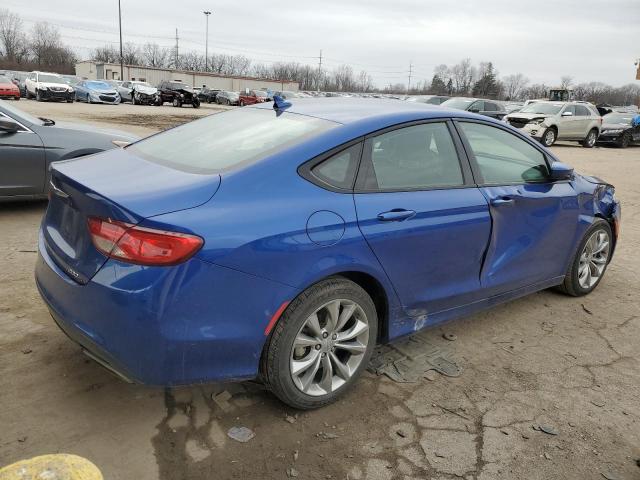 1C3CCCBBXFN663970 - 2015 CHRYSLER 200 S BLUE photo 3