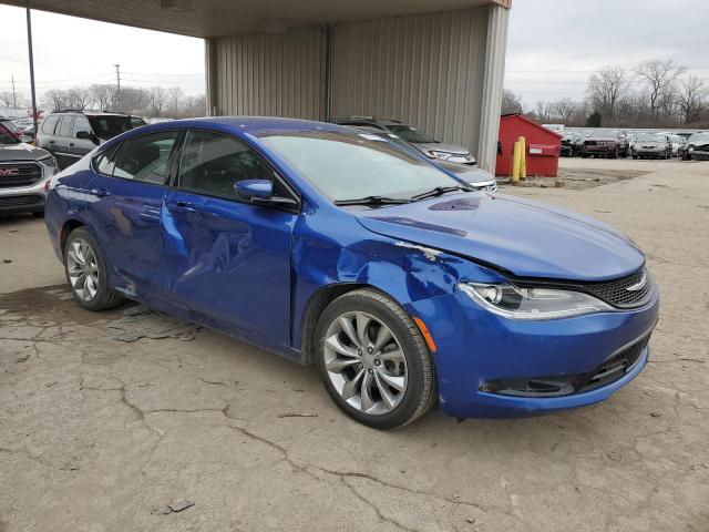 1C3CCCBBXFN663970 - 2015 CHRYSLER 200 S BLUE photo 4