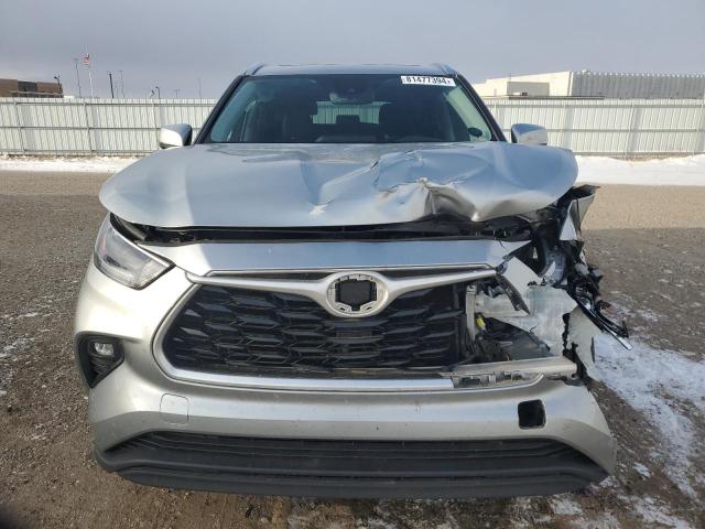 5TDGZRAH7MS053066 - 2021 TOYOTA HIGHLANDER XLE SILVER photo 5