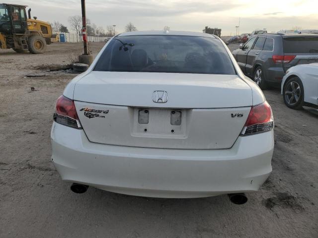 1HGCP36809A025755 - 2009 HONDA ACCORD EXL WHITE photo 6