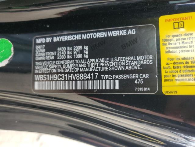 WBS1H9C31HV888417 - 2017 BMW M2 黑色 照片 13