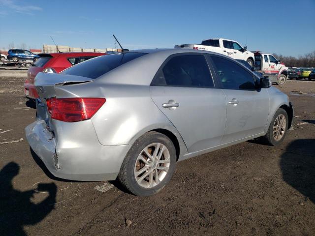 KNAFU4A28C5506606 - 2012 KIA FORTE EX SILVER photo 3