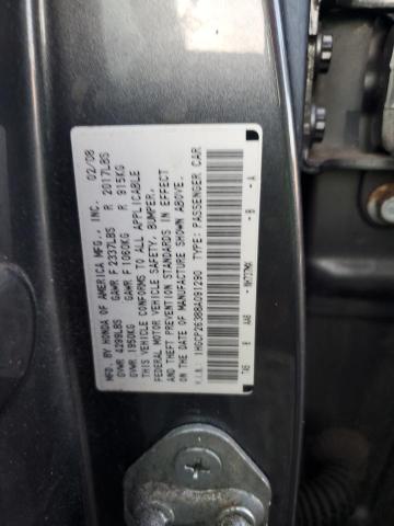 1HGCP26388A091290 - 2008 HONDA ACCORD LX GRAY photo 12