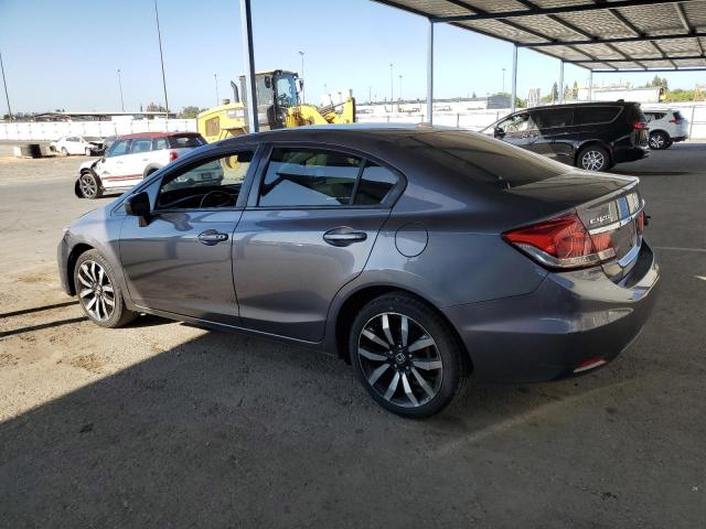 2HGFB2F93FH526120 - 2015 HONDA CIVIC EXL GRAY photo 2