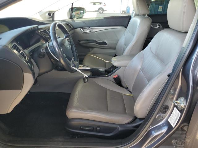 2HGFB2F93FH526120 - 2015 HONDA CIVIC EXL GRAY photo 7