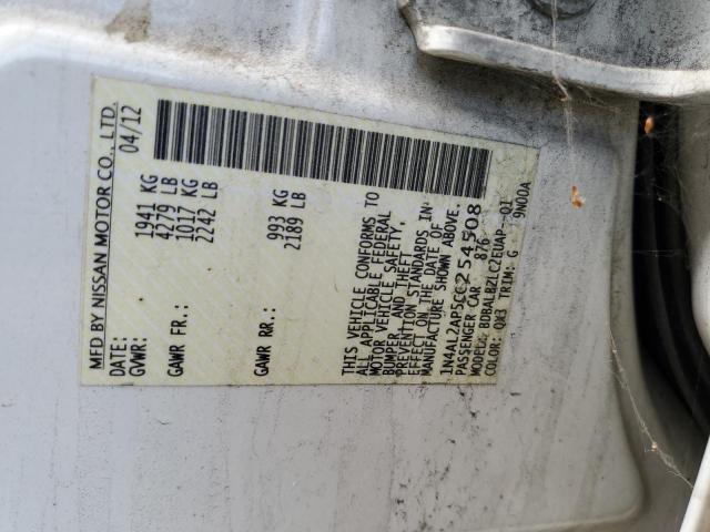 1N4AL2AP5CC254508 - 2012 NISSAN ALTIMA BASE Ağ foto 12
