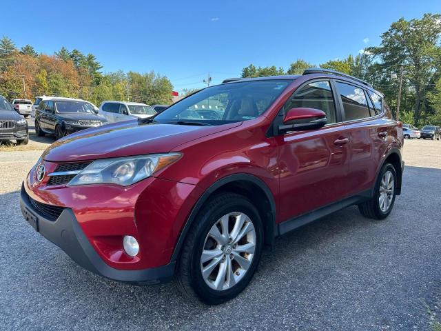 2T3DFREV5DW003048 - 2013 TOYOTA RAV4 LIMITED RED photo 2