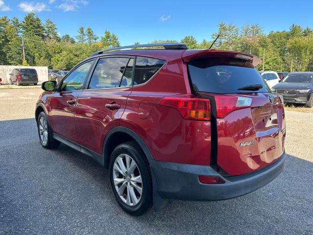 2T3DFREV5DW003048 - 2013 TOYOTA RAV4 LIMITED RED photo 3