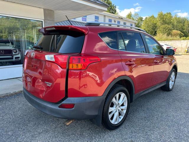 2T3DFREV5DW003048 - 2013 TOYOTA RAV4 LIMITED RED photo 4