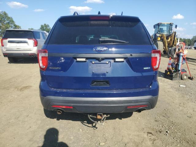 1FM5K8AR0HGA79230 - 2017 FORD EXPLORER POLICE INTERCEPTOR Bleu photo 6