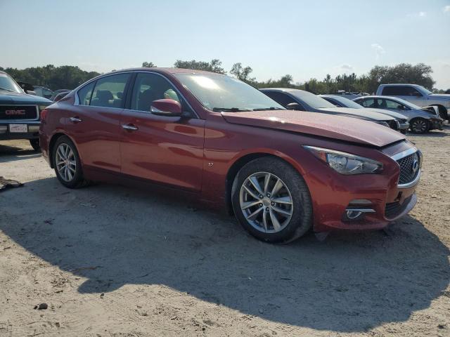 JN1BV7AP6EM687227 - 2014 INFINITI Q50 BASE წითელი ფოტო 4