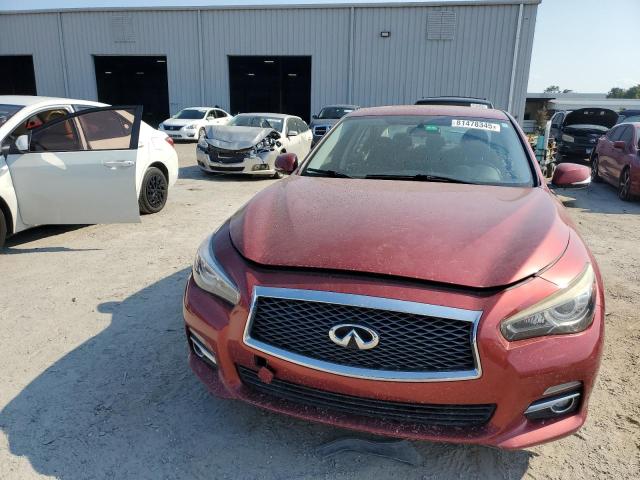 JN1BV7AP6EM687227 - 2014 INFINITI Q50 BASE წითელი ფოტო 5