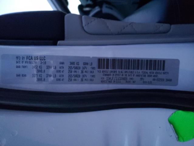 1C4RJFJT2JC370835 - 2018 JEEP GRAND CHER SUMMIT თეთრი ფოტო 13