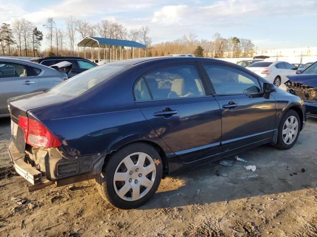 1HGFA16538L004992 - 2008 HONDA CIVIC LX BLUE photo 3